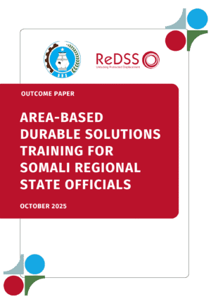 Area-Based Durable Solutions Training for Somali Regional State Officials