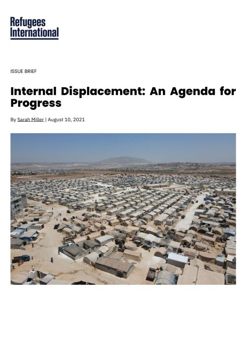 Internal Displacement_ An Agenda for Progress - Refugees International.pdf