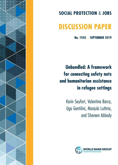 Unbundled A Framework for connecting safety nets and humanitarian assistance in refugee settings_page-0001